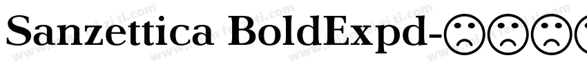 Sanzettica BoldExpd字体转换